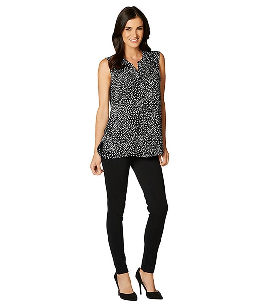 Sleeveless Shirt - Mono Print