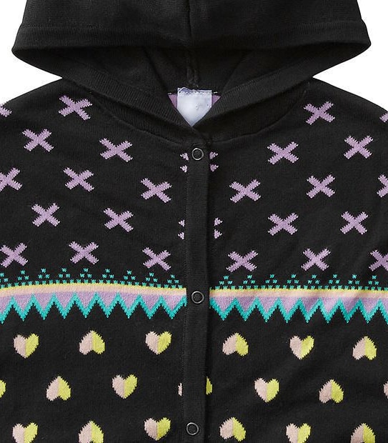 Hooded Knit Poncho