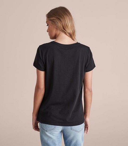 Printed Fitted Crew T-Shirt