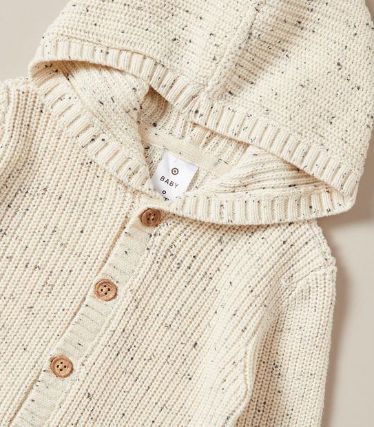 Baby Knit Hooded Cardigan