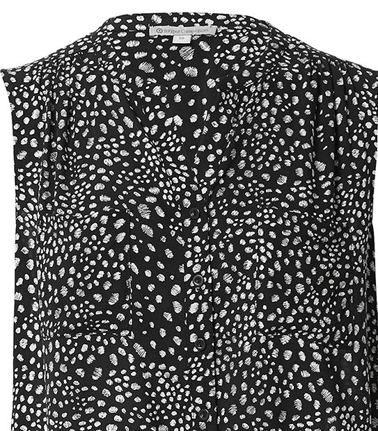 Sleeveless Shirt - Mono Print
