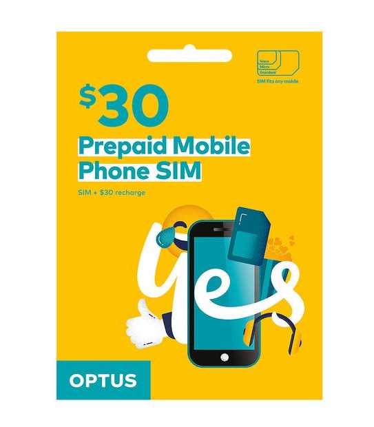 Optus SIM Starter Kit - $30