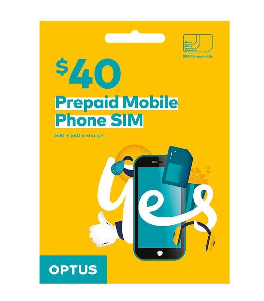 Optus SIM Starter Kit - $40