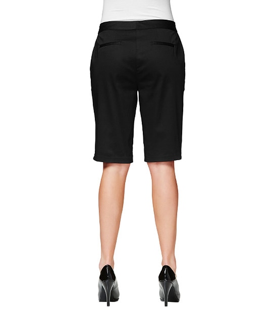 Sateen Bermuda Shorts - Black