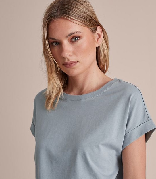 Preview Roll Cuff Supima T-Shirt