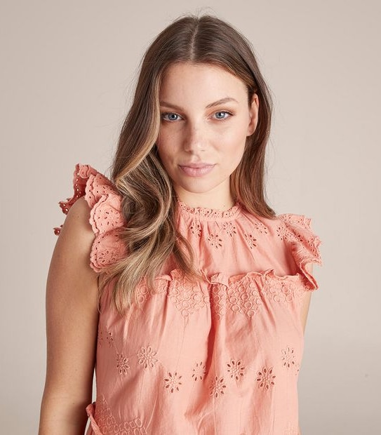Preview Broderie Flutter Top