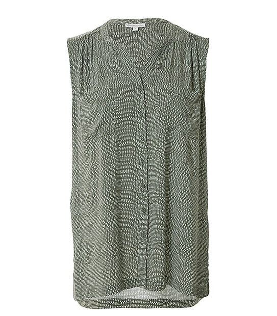 Sleeveless Shirt - Khaki Print 4 of 5