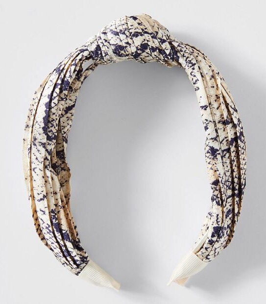Alice Knot Headband Snake Print
