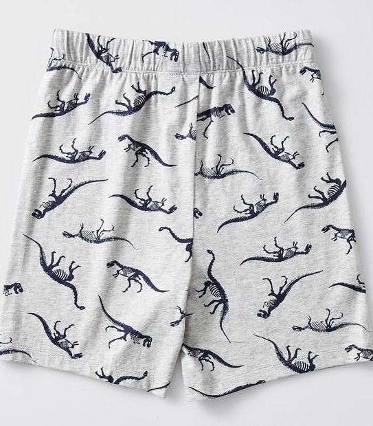 Dinosaur Knit Pyjama Set - Grey