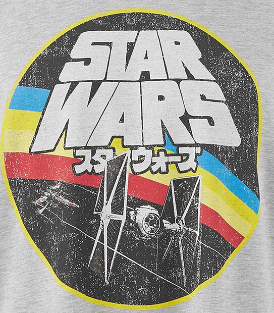 Men's Star Wars Printed T-Shirt - Grey