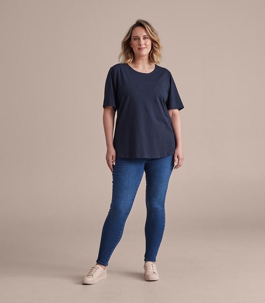 Curve Organic Cotton Crew T-Shirt