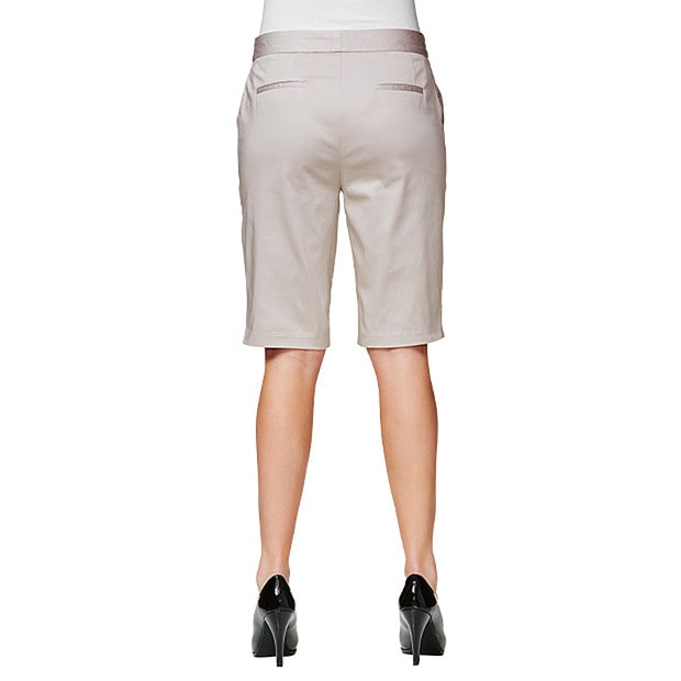 Sateen Bermuda Shorts Taupe Target Australia