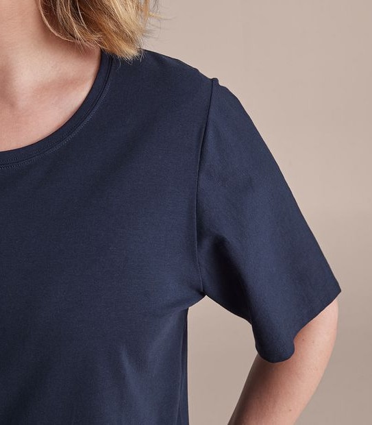 Curve Organic Cotton Crew T-Shirt