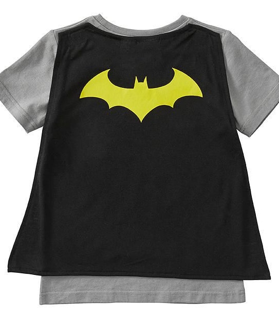 Batman Short Sleeve Costume T-Shirt With Cape