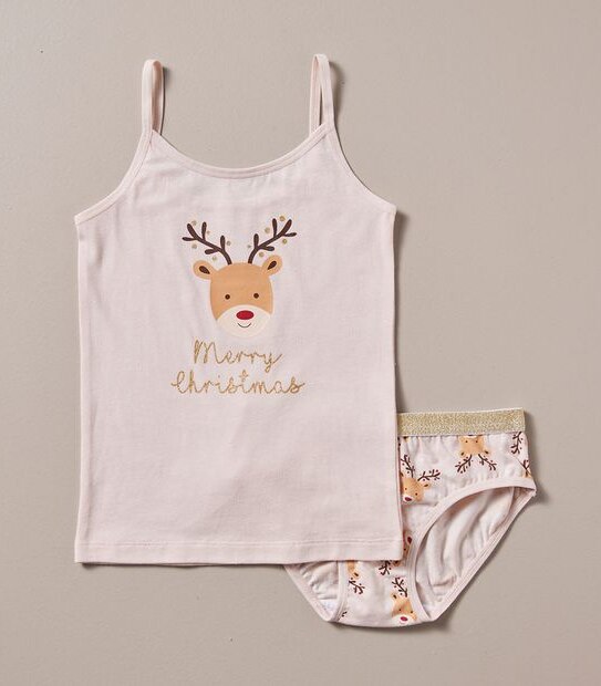 2 Piece Maxx Christmas Singlet and Brief Set