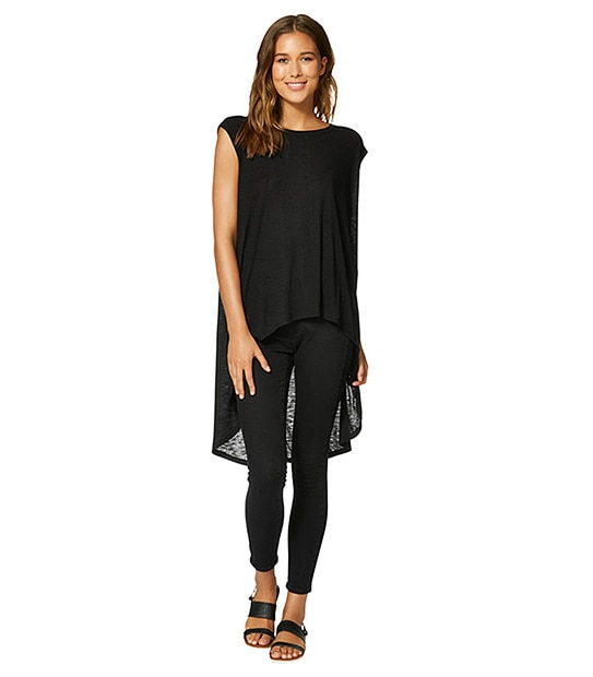 Lily Loves Hi-Low Tunic - Black 3 of 5