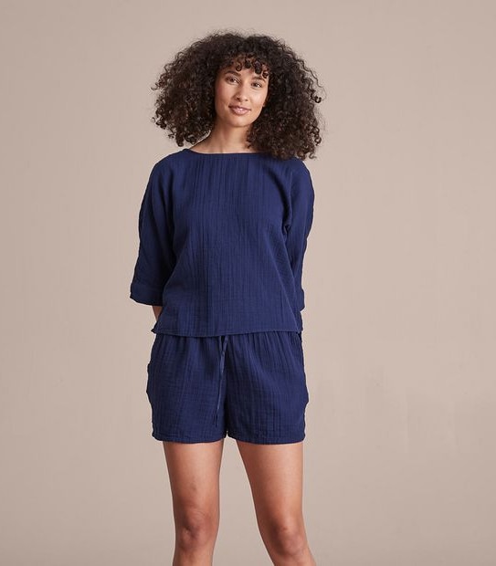 Crinkle Sleep Top