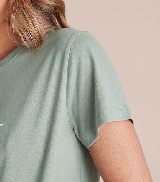 Printed Fitted Crew T-Shirt