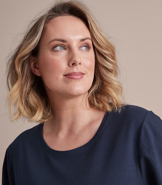 Curve Organic Cotton Crew T-Shirt