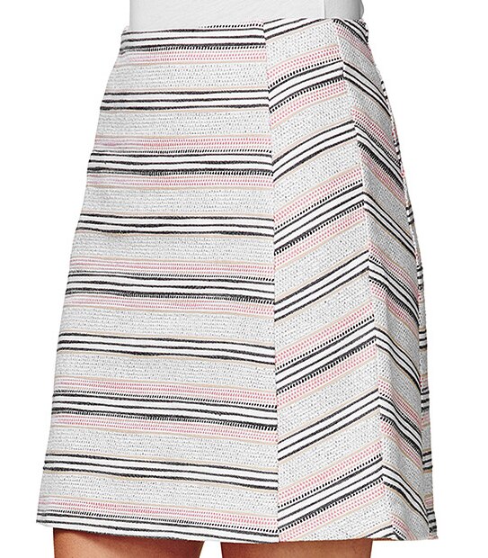 Stripe Boucle Skirt