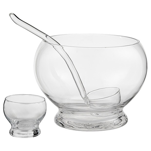 8 Piece Glass Punch Bowl Target Australia