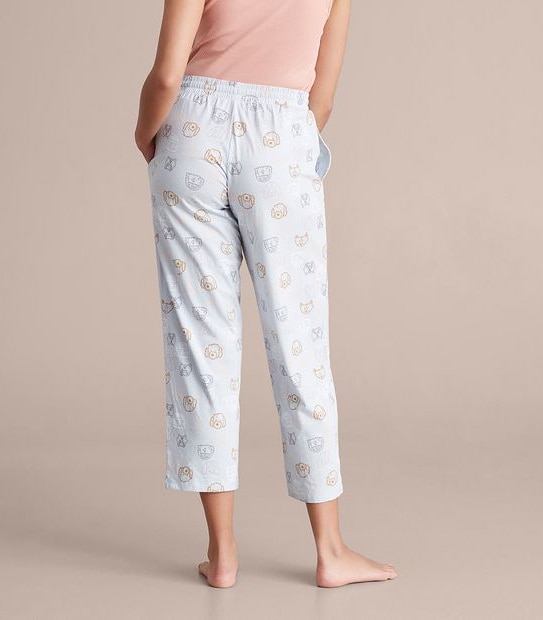 Printed 7/8 Length Sleep Pants