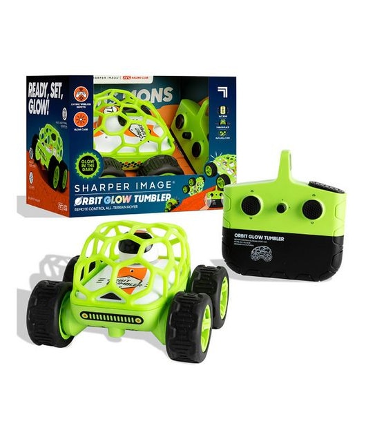 Sharper Image - Orbit Glow Tumbler Remote Control All-Terrain Rover