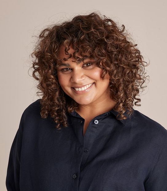 Curve Linen Blend Relaxed Shirt