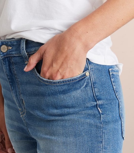 Amber Super High Rise Ankle Length Jeans