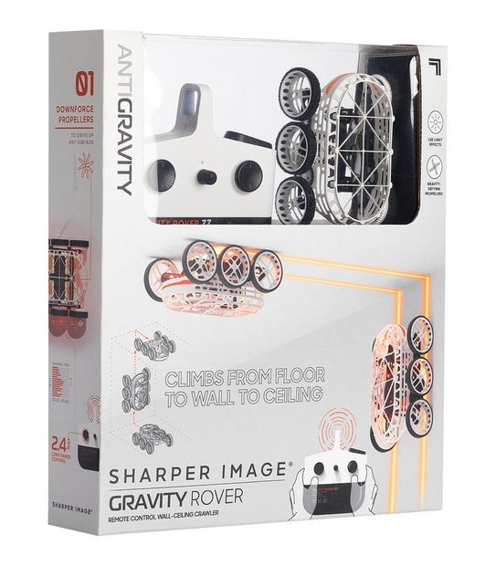Sharper Image - Gravity Rover RC - Wall-Ceiling Crawler