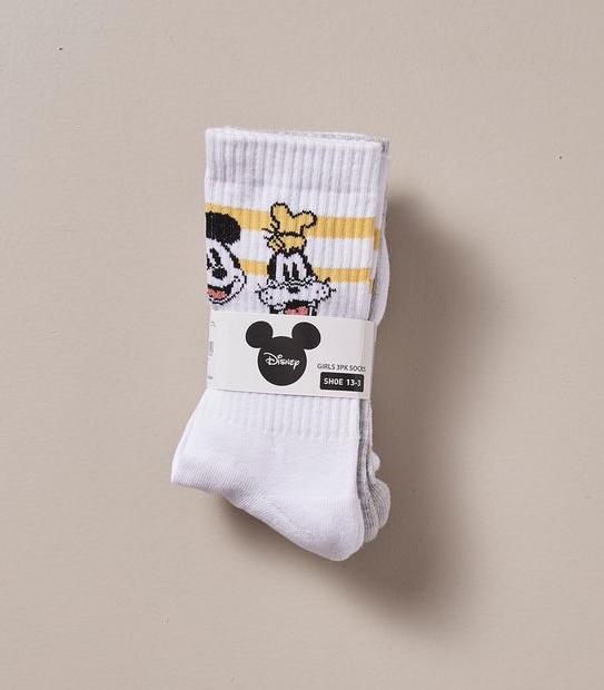 3 Pack Disney Mickey Mouse Socks