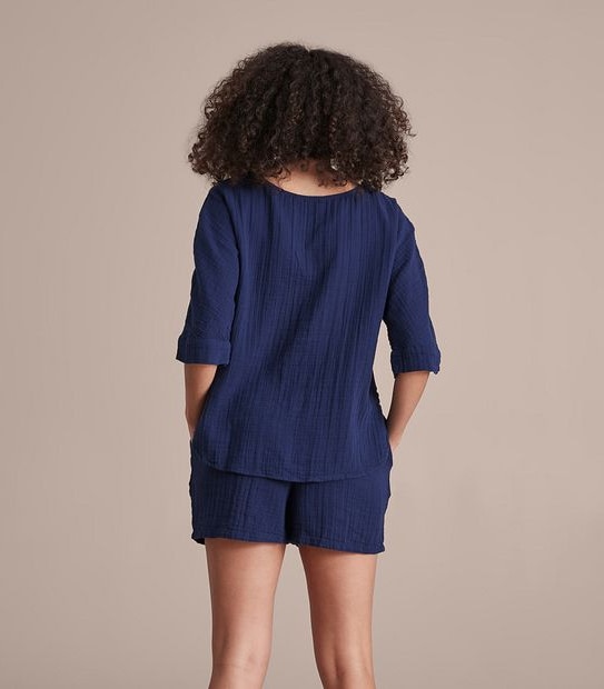 Crinkle Sleep Top