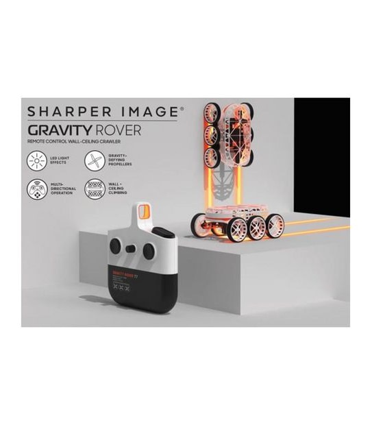Sharper Image - Gravity Rover RC - Wall-Ceiling Crawler