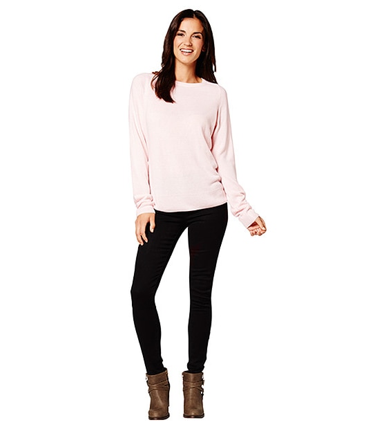 Cashmere Feel Round Neck Jumper