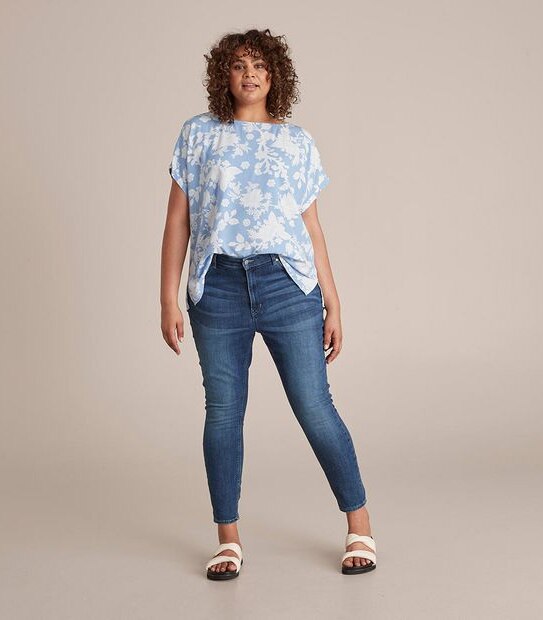 Curve Woven T-Shirt