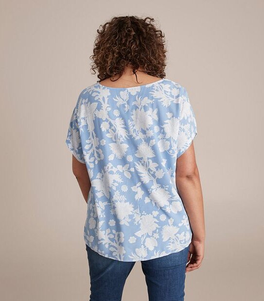 Curve Woven T-Shirt