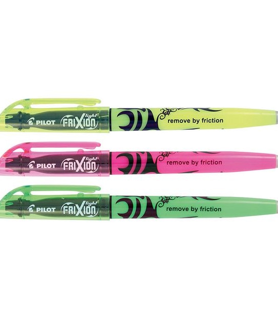 3 Pack Pilot Frixion Erasable Highlighters