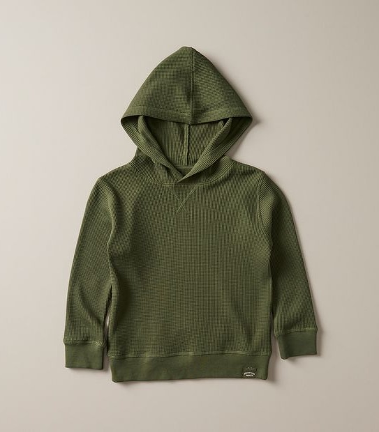 Hooded Waffle Top