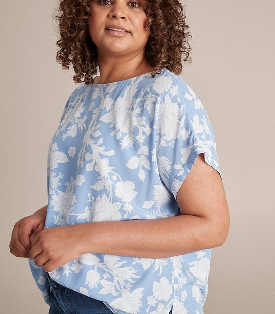 Curve Woven T-Shirt