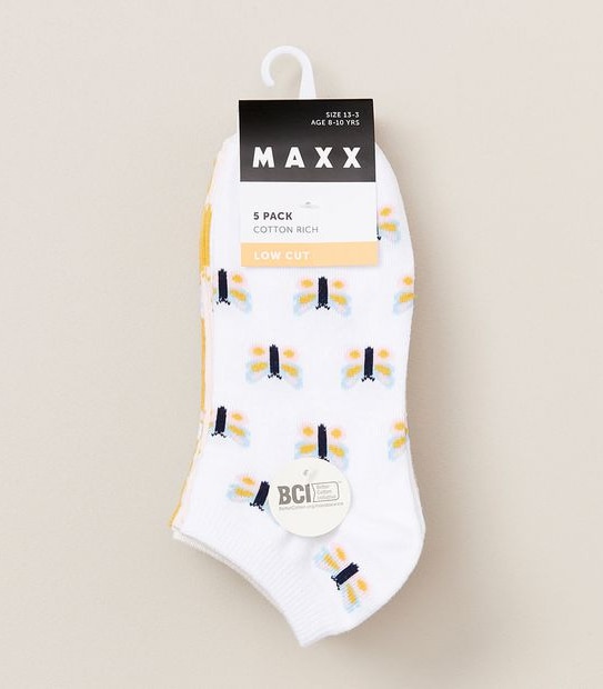 5 Pack Maxx Low Cut Socks