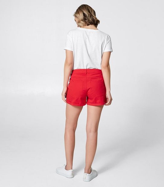 Twill Shorts - Red