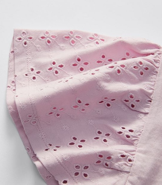 Broderie Sleeve T-shirt