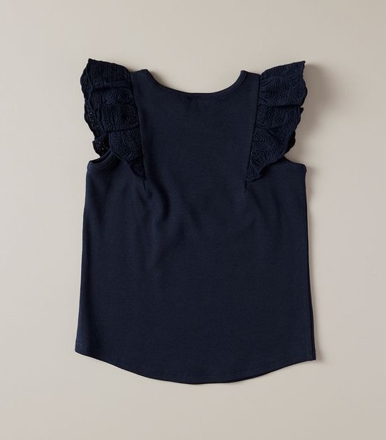 Frill Embroidered Tank
