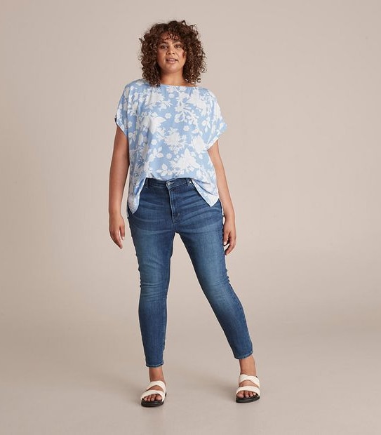Curve Woven T-Shirt