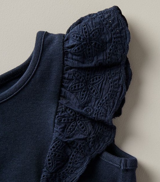 Frill Embroidered Tank