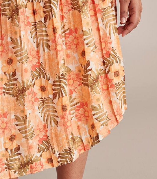 Curve Shirred Waist Maxi Skirt