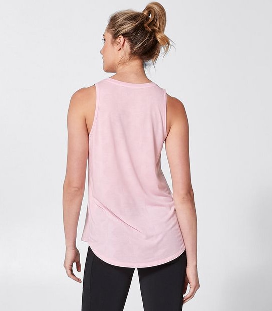 Active Muscle Tank Top - Jacquard Pink