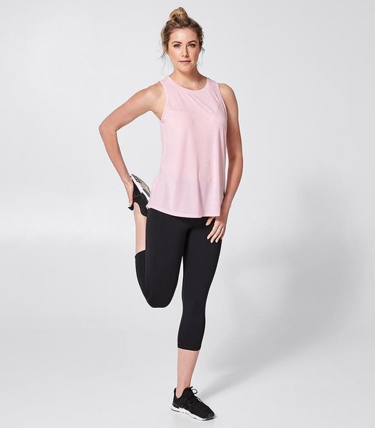 Active Muscle Tank Top - Jacquard Pink
