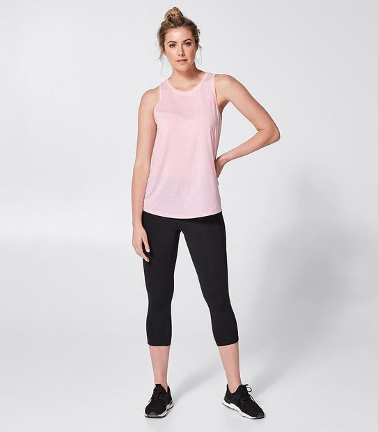 Active Muscle Tank Top - Jacquard Pink