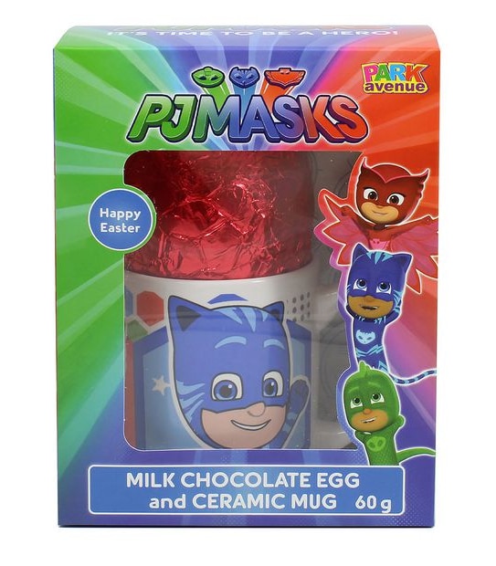 PJ Masks Park Avenue Ceramic Mug With Milk Chocolate Egg - 60g